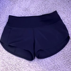Lululemon black speed up shorts size 2!! Like new condition